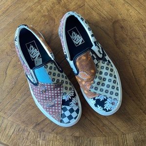 Patchwork Vans - Almost new!